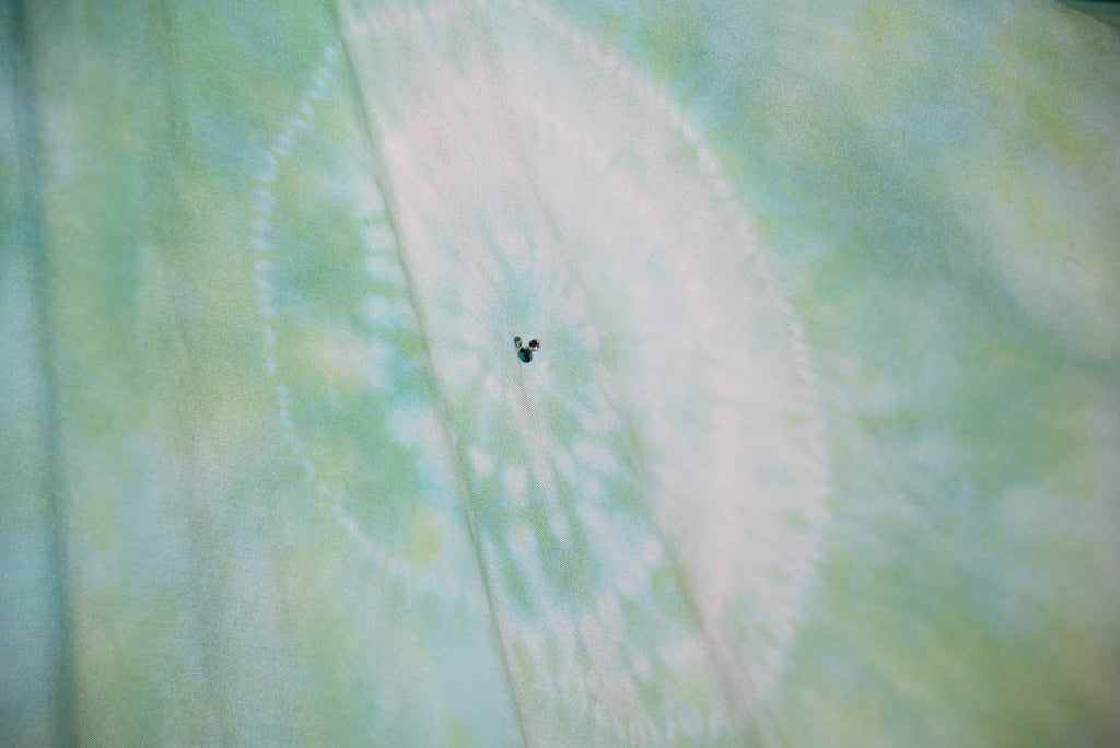 S - Women's Festival Skirt/Dress - Seafoam Green spirals