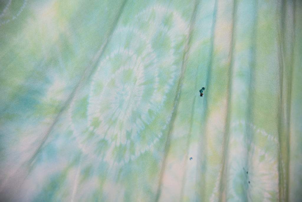 S - Women's Festival Skirt/Dress - Seafoam Green spirals
