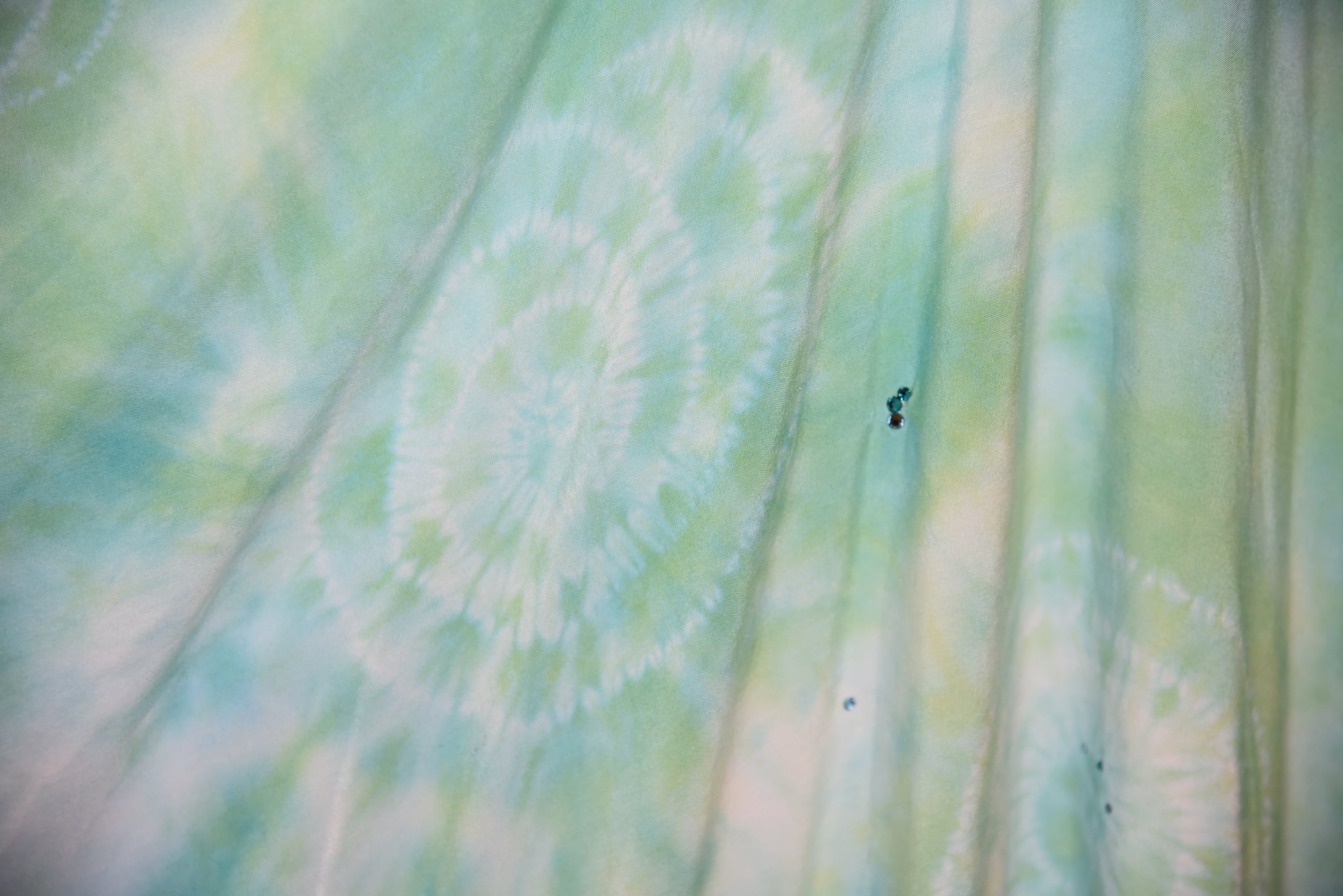 S - Women's Festival Skirt/Dress - Seafoam Green spirals
