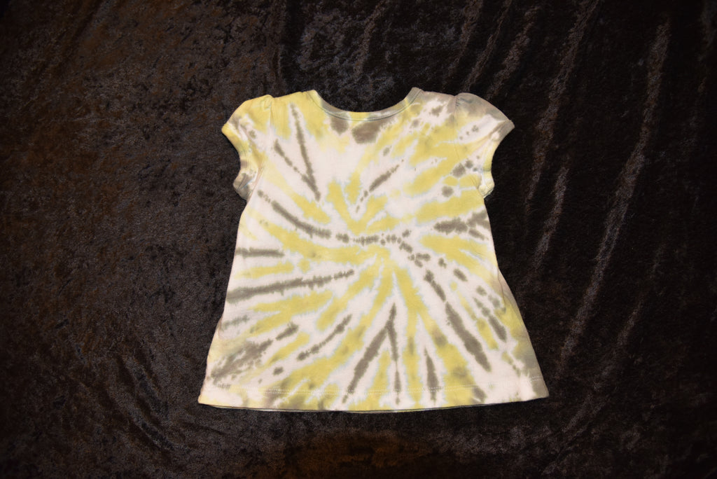 18mo. shirt - Yellow & Green Spiral