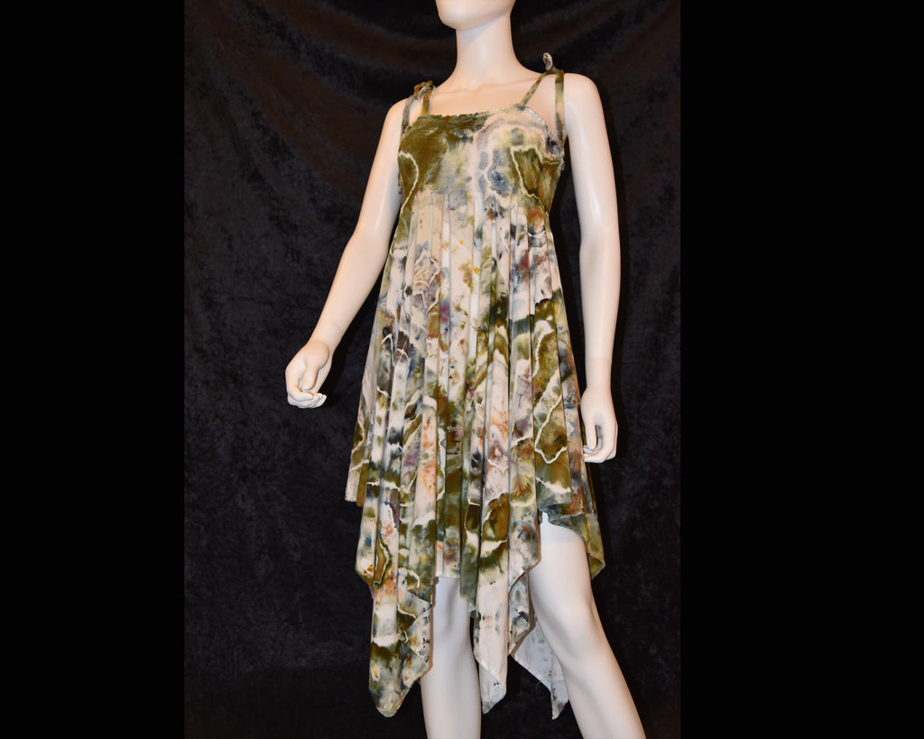 XL - Women's Festival Skirt/Dress - Earth Tone Geode Pattern