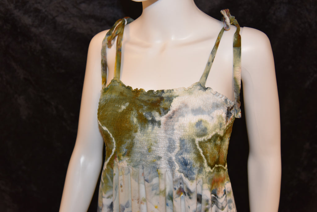 XL - Women's Festival Skirt/Dress - Earth Tone Geode Pattern