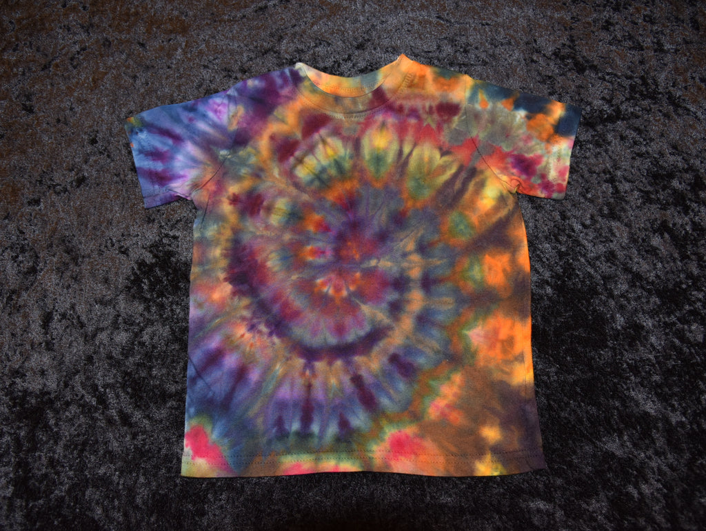 Toddler (Size 2) T-shirt - Spiral Pattern (dark)