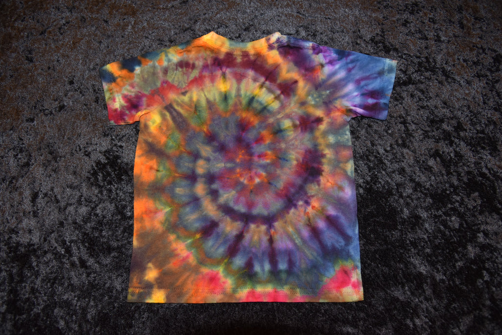 Toddler (Size 2) T-shirt - Spiral Pattern (dark)