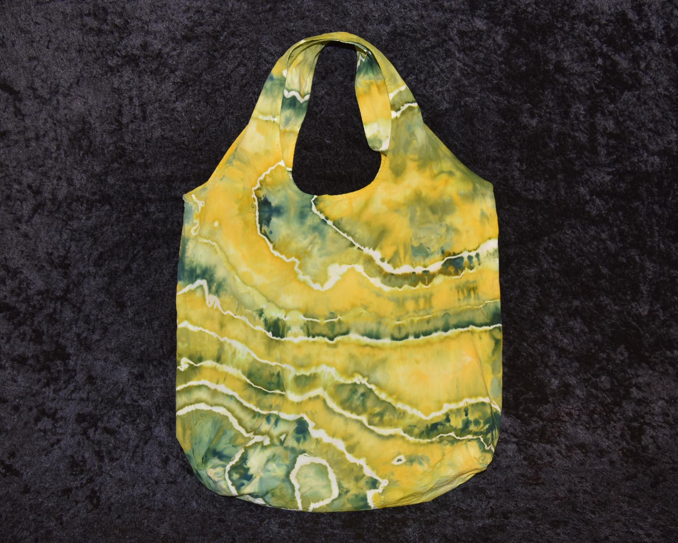 Cotton Shopping Bag - Yellow, Green