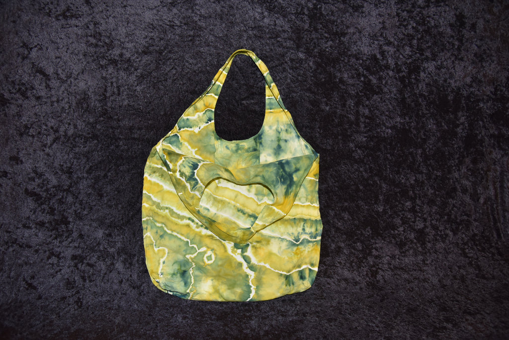 Cotton Shopping Bag - Yellow, Green
