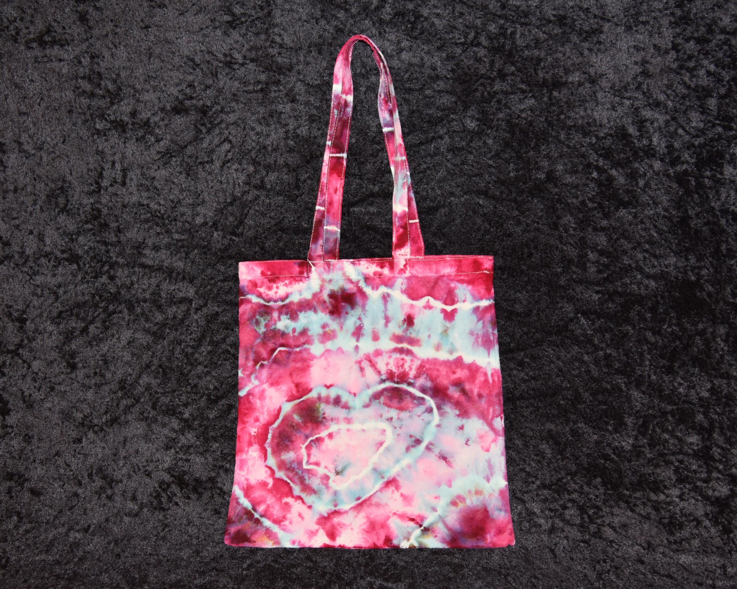 Cotton Bag - Pink, Purple, Blue