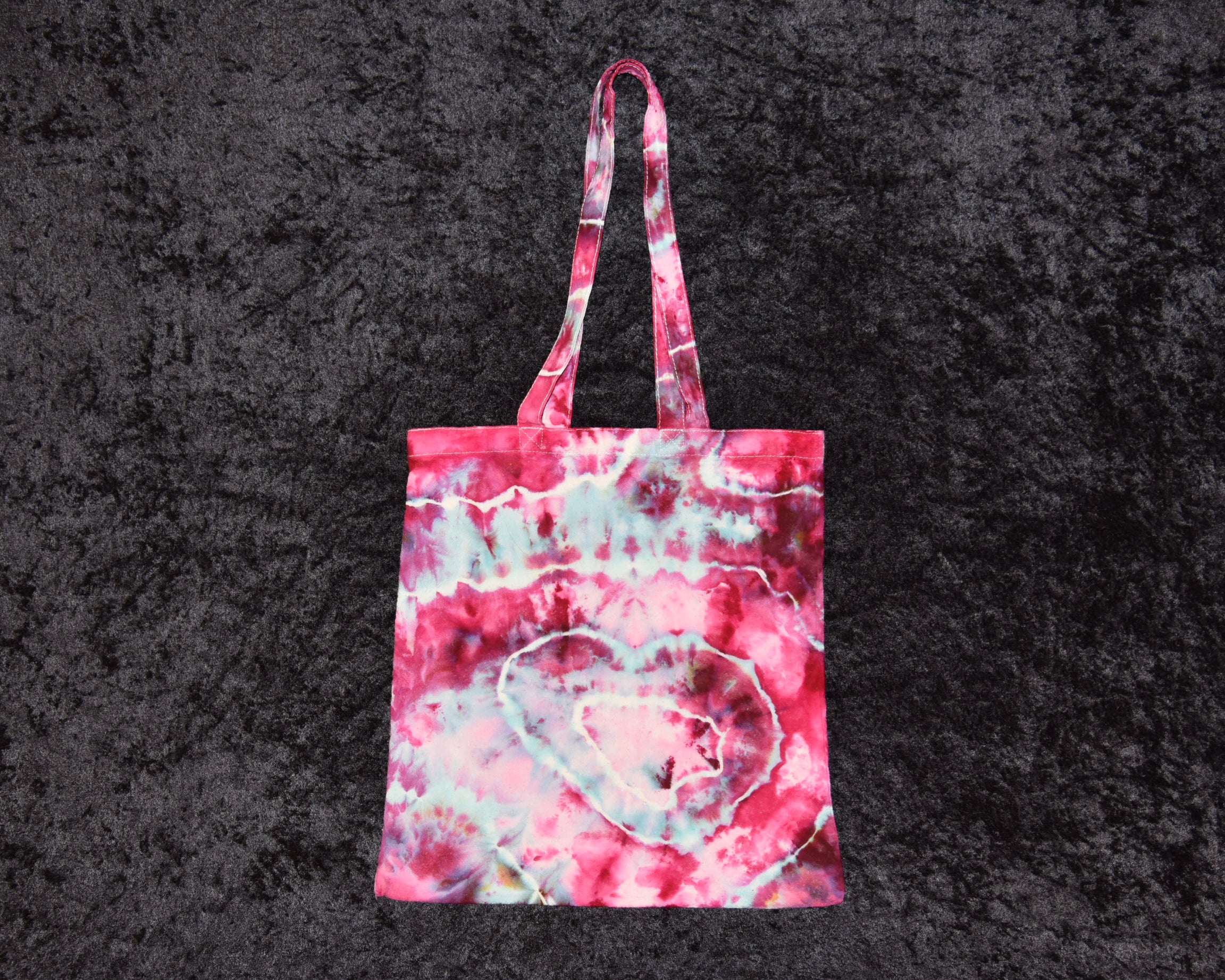 Cotton Bag - Pink, Purple, Blue